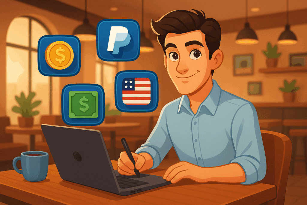 apps que pagam em dólar via PayPal