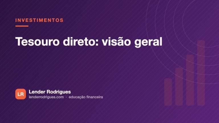 Tesouro direto: visão geral